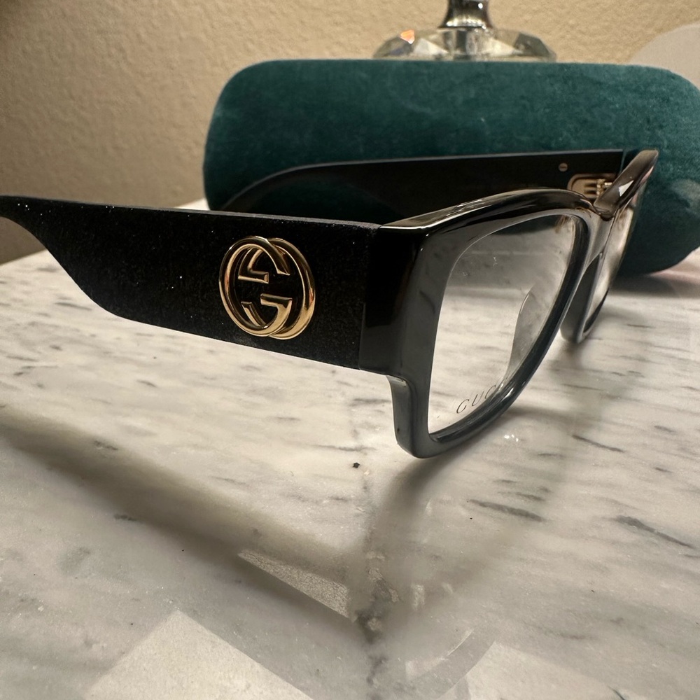 Authentic Gucci Glitter Eyeglass Frames GG0104O 0… - image 2